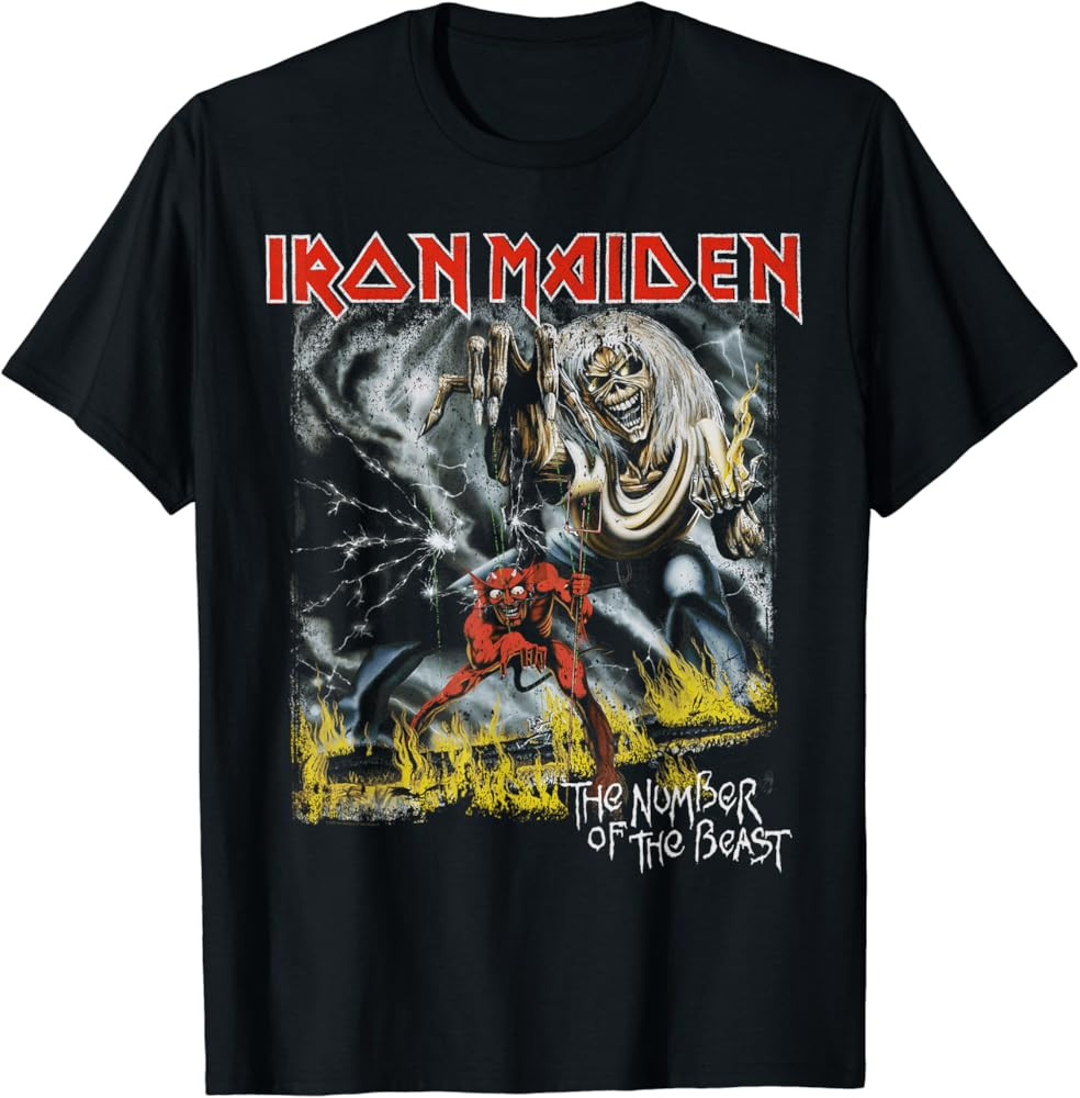 Iron Maiden - Eddie Number Of The Beast T-Shirt | Amazon (US)