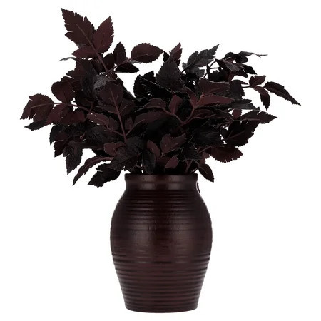 My Texas House Layered Foliage Arrangement in Vase, Plum, 20" | Walmart (US)