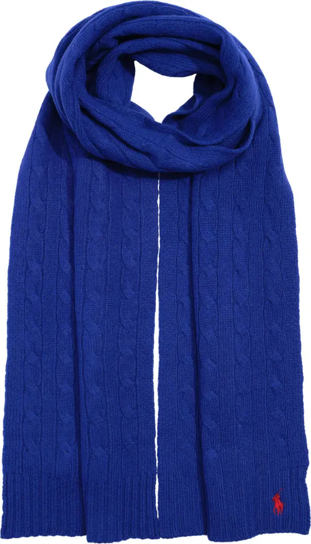 Polo Ralph Lauren Wool Cashmere Classic Cable Scarf | Nordstrom | Nordstrom