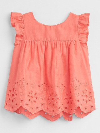 Baby Ruffle Eyelet Top | Gap Factory