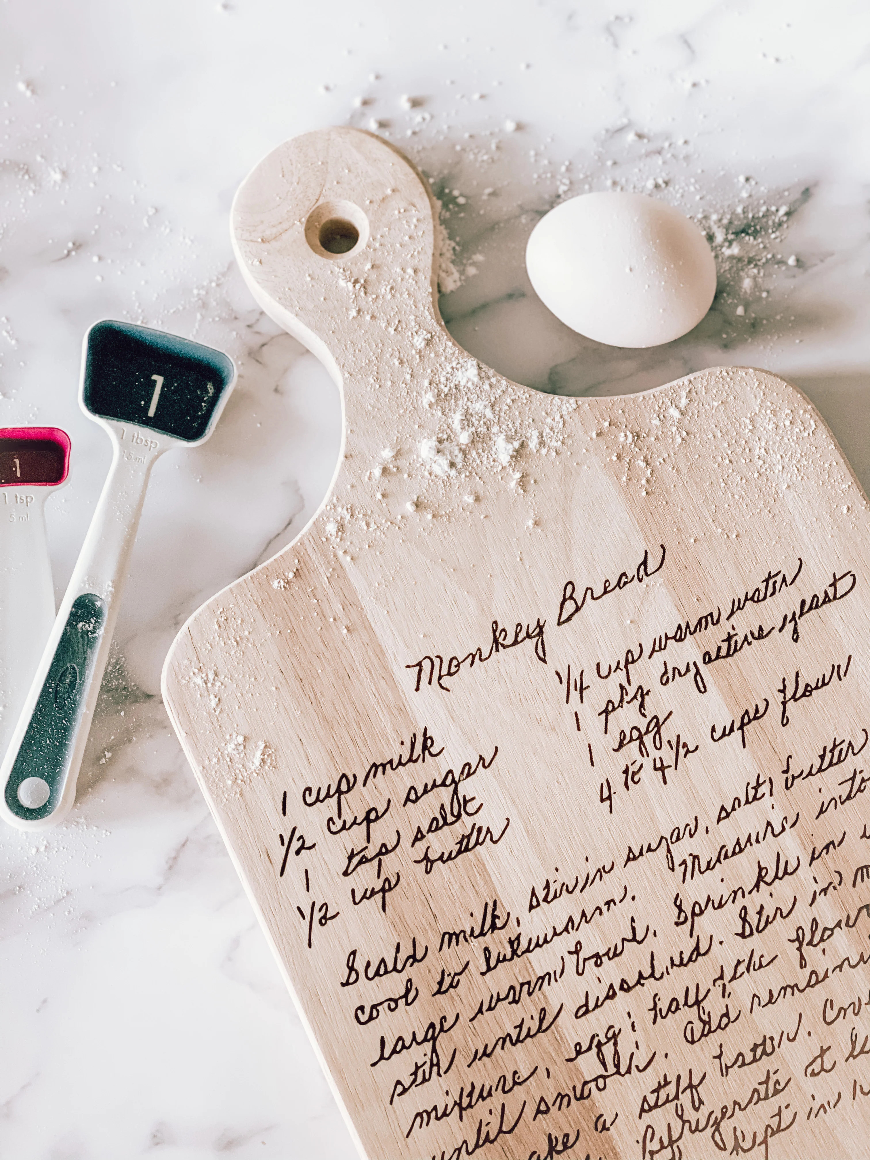 Custom Engraved Recipe Board | Home Bound Custom Decor