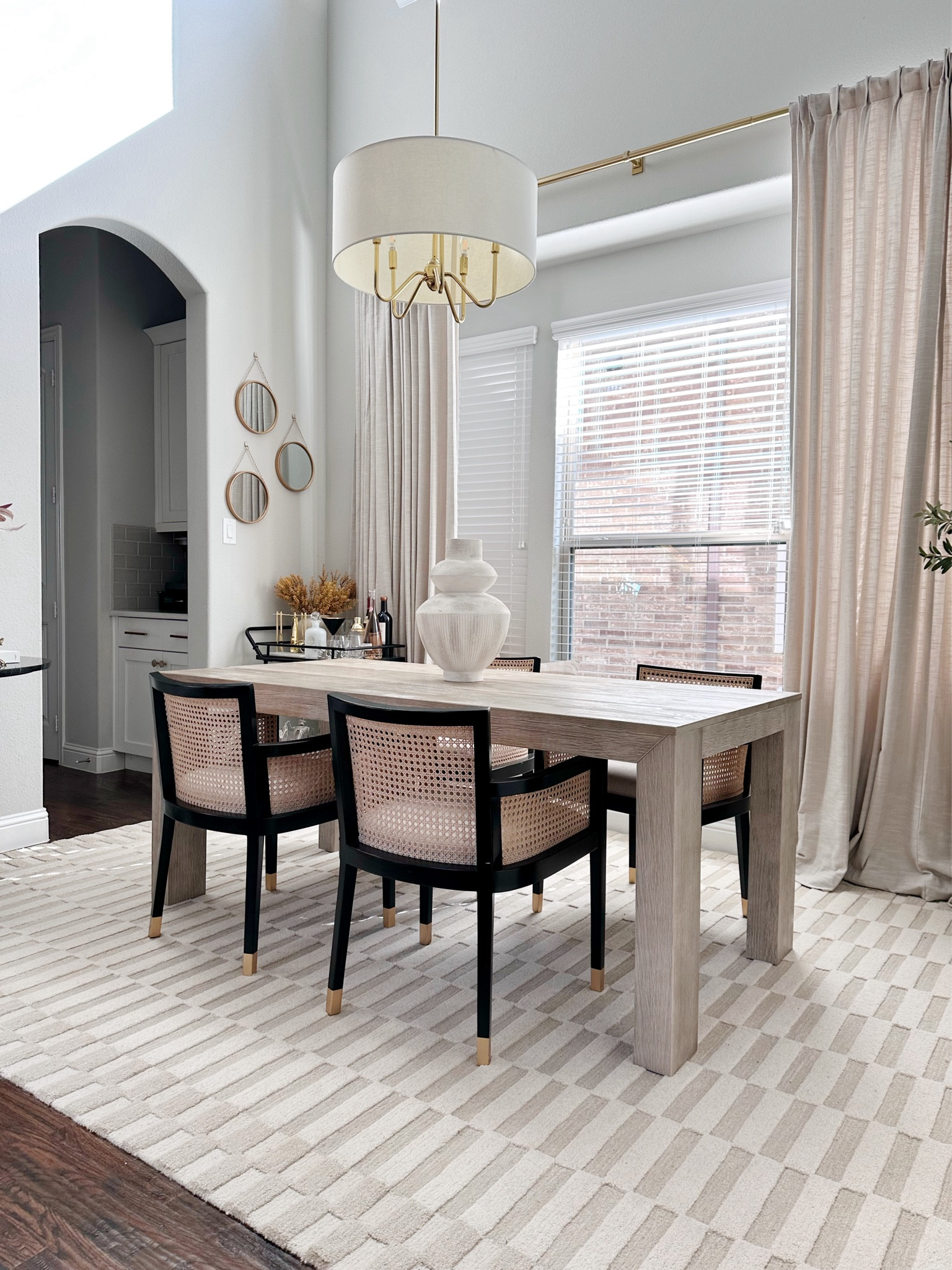 #ad In love with our beautiful new dining table from @plankandbeamfurniture! Just in time for entertaining season, this table is solid wood and heavy! But easy to put together and so affordable at under $400!#LTKFallSale

#LTKSeasonal #LTKHome