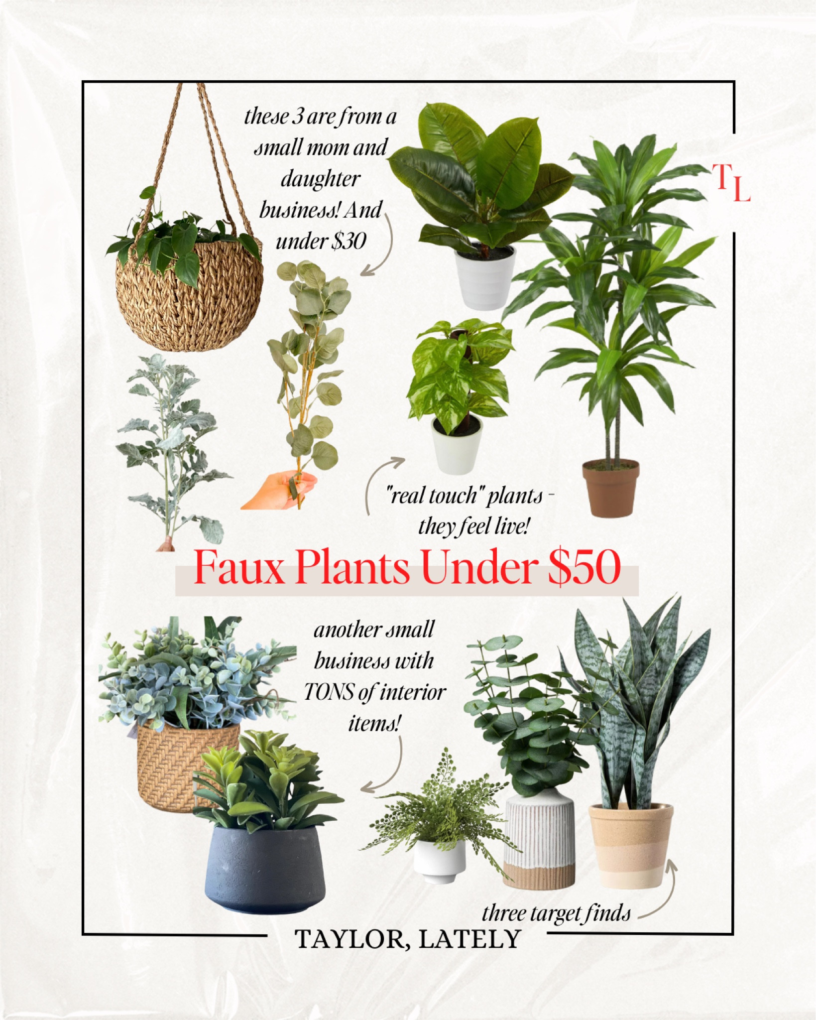 Faux houseplants that look REAL for under $50!!!! 🪴 

#LTKunder50 #LTKunder100 #LTKhome