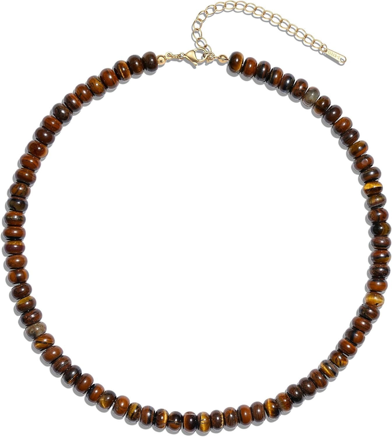 Beaded Necklaces for Women, Colorful Gemstone Bead Choker Necklace | Amazon (US)