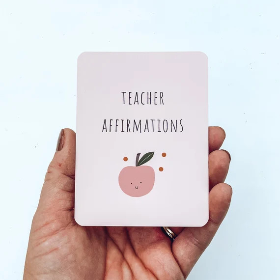 Teacher Affirmation Cards - Great for New Teacher Gifts or Any Teacher Appreciation Gift | Etsy (US)