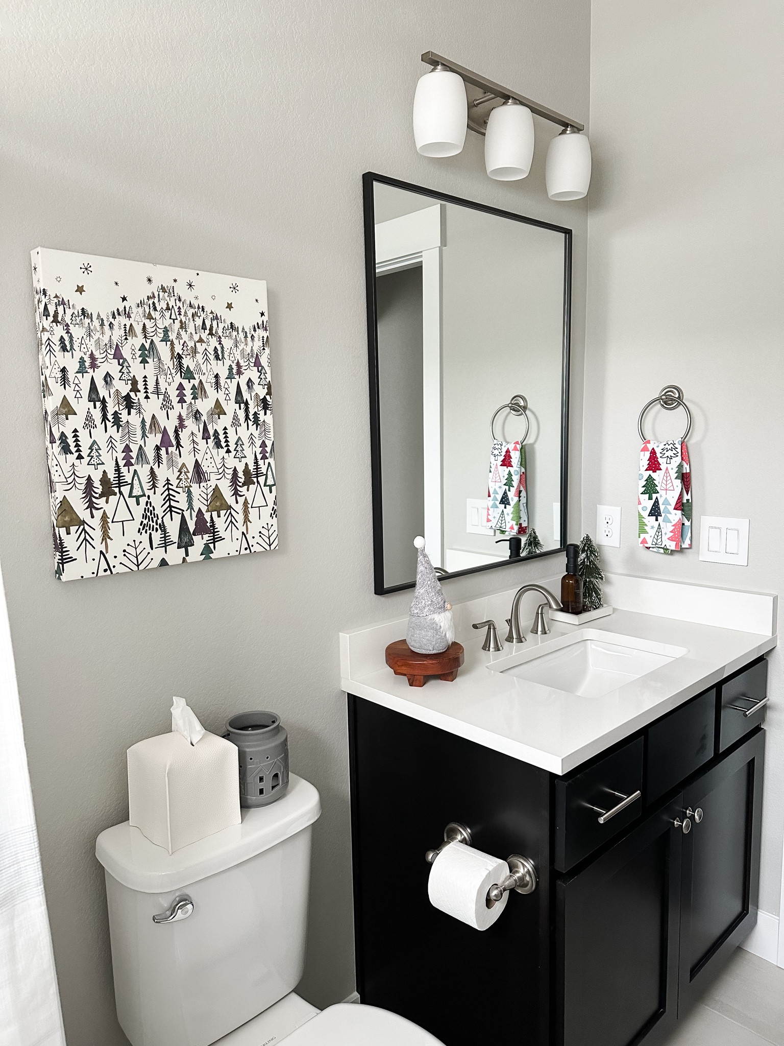 A still photo of my simple Christmas bathroom decor! Towel is out of stock but I linked other similar ones. 

Home decor, Christmas decor, Christmas bathroom, whimsical Christmas 

#LTKSeasonal #LTKhome #LTKHoliday