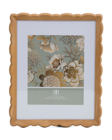 11x14 Matted To 8x10 Ornate Natural Wood Wall Picture Frame | TJ Maxx