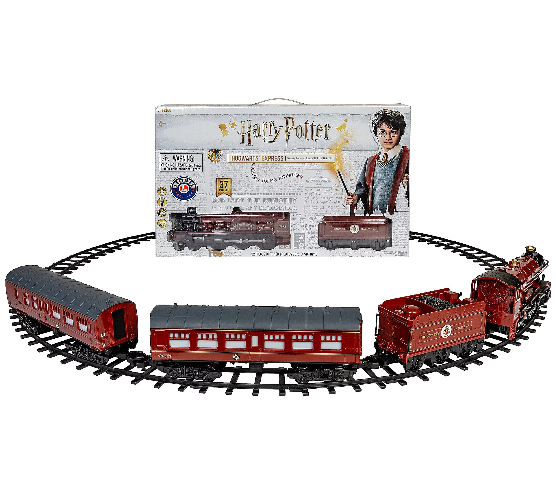 Hogwarts Battery Operated 37-Piece Train Set with Remote | QVC