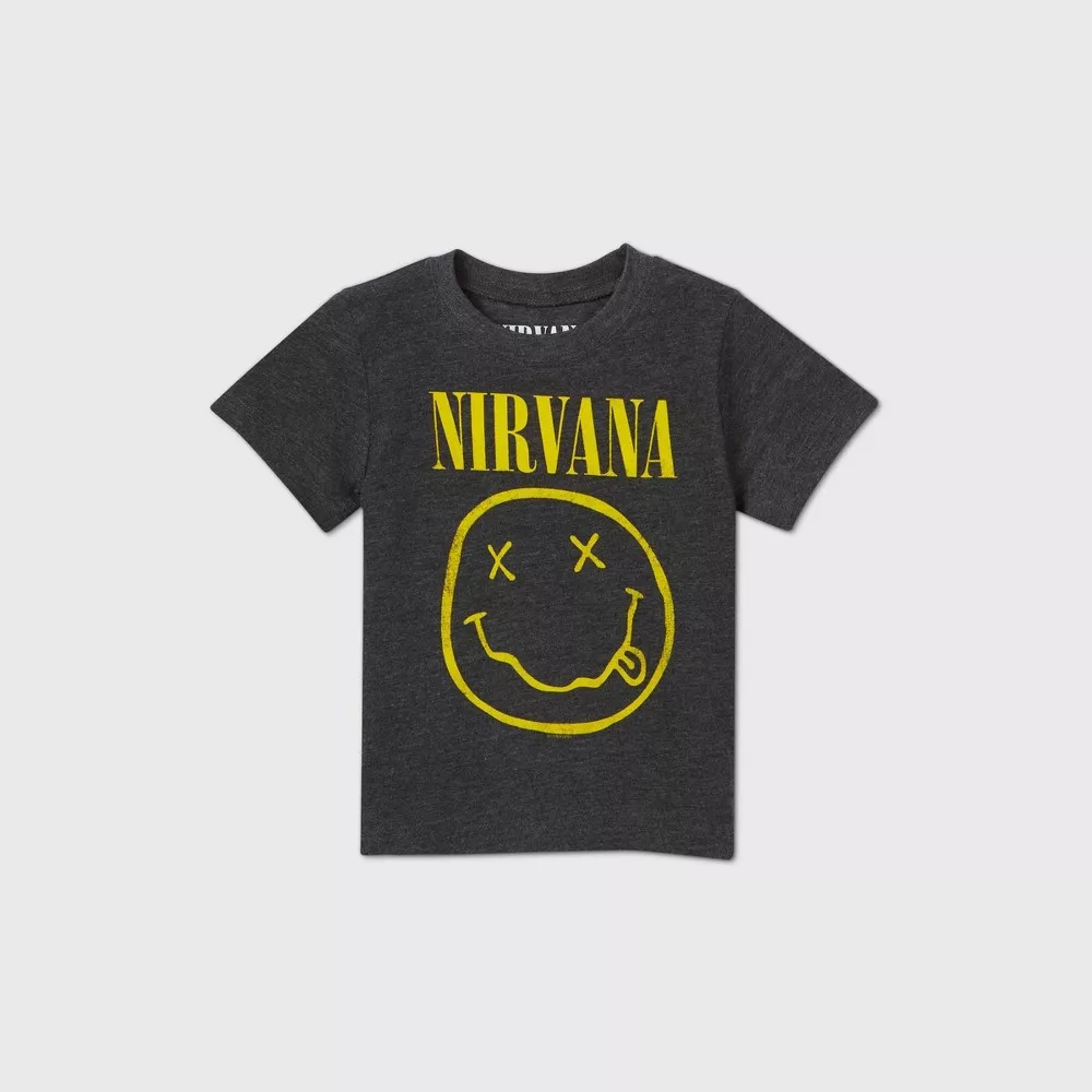 Men's Nirvana Short Sleeve Graphic T-shirt - Denim Heather : Target