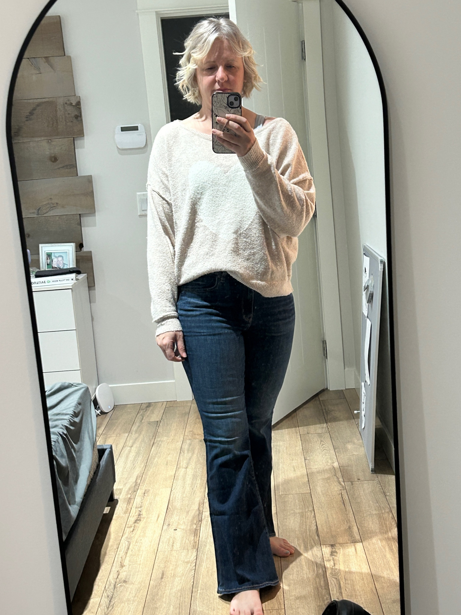 OOTD! Hot my heart sweater back from the kids! 🙌🏻 Snd these jeans…. Omg so comfy!!

#LTKover40 #LTKfamily #LTKSpringSale