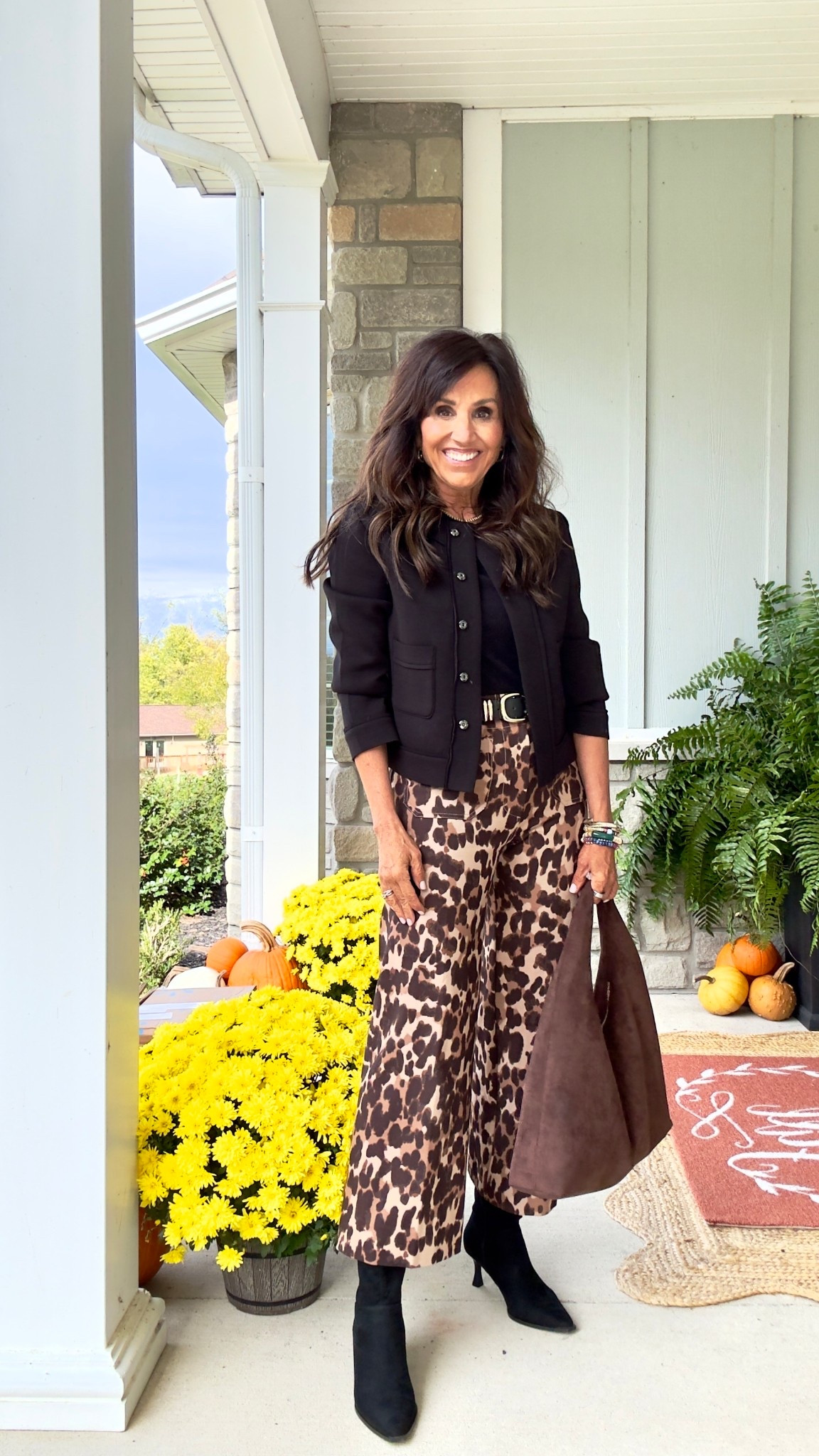 What I’m wearing 
Jacket - small 
Top - medium
Pants - 27

#LTKSeasonal #LTKStyleTip #LTKOver40