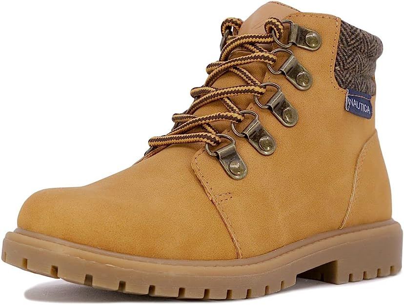 Nautica Kids Work Chukka Boot Youth Casual/Dress Bootie Hiking Boots Ankle High Outdoor Trekking ... | Amazon (US)