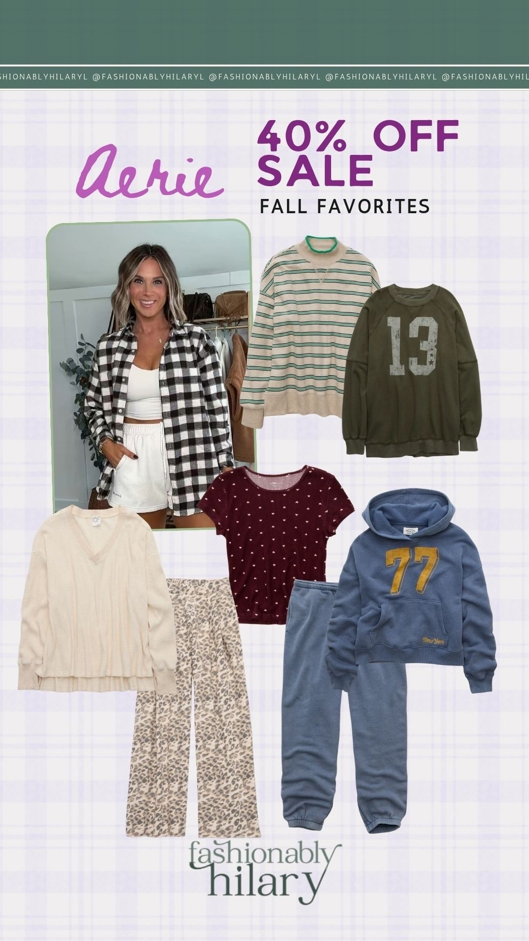 Once the weather gets the memo that fall is here, and it should be cooler… I’ve got the cutest pieces from @Aerie that are on sale right now! Most of the sizes are in stock, and many of these come in additional colors! 
Aerie fall finds, casual mom outfits

#LTKMidsize #LTKSeasonal #LTKSaleAlert
