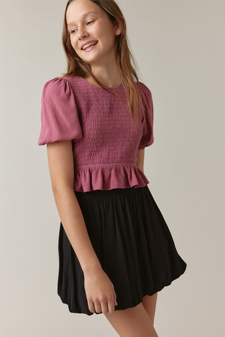 franki Double Bow Back Blouse for Girls | Francesca's