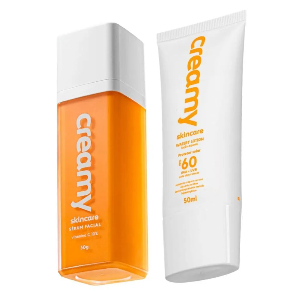 Sérum Facial Vitamina C + Protetor Solar Fps 60 Creamy Skincare | DrogaRaia (BR)