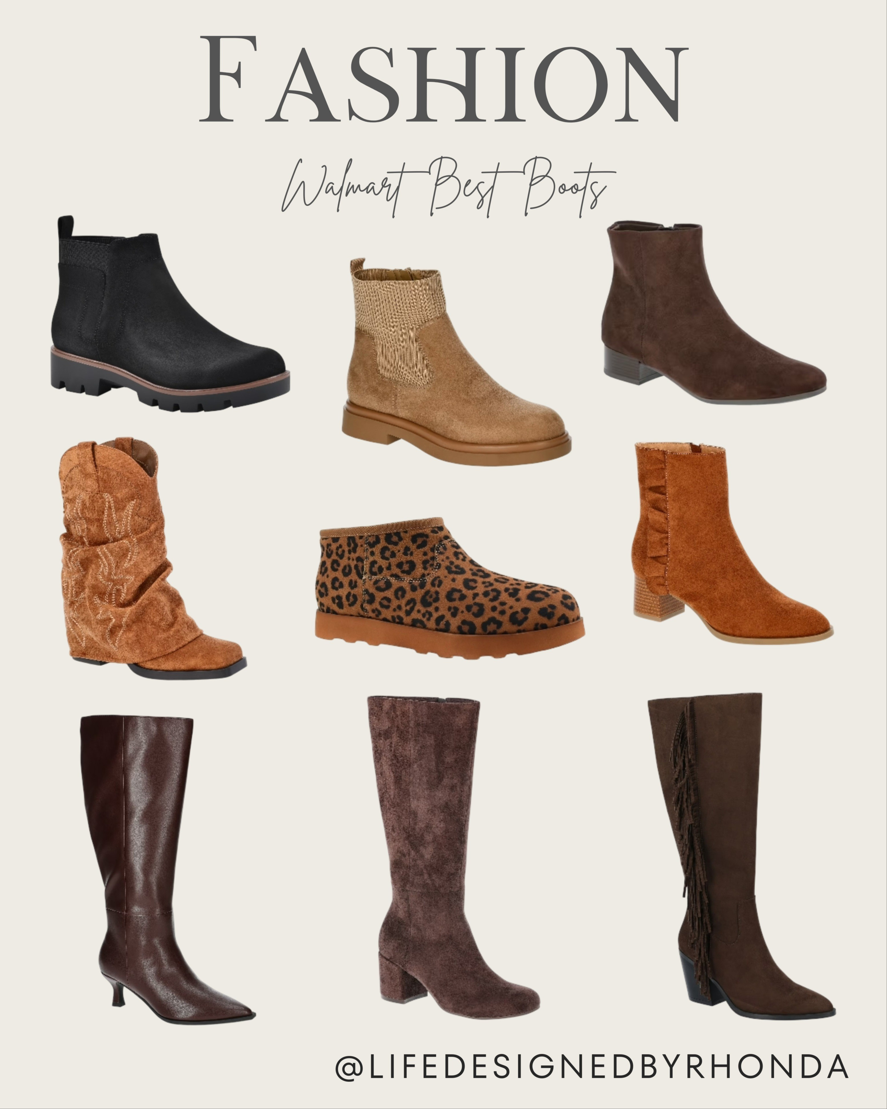 Don't miss out on the best boots for fall from Walmart! I'm sharing my top picks for stylish and affordable boots that will complete all your autumn outfits. From trendy Western styles to classic ankle booties, these are a must-have for the season. Click the link to shop these incredible finds before they sell out! #WalmartFashion #WalmartFinds #FallFashion #FallBoots #Boots #AffordableFashion #OOTD #ShoeCrush #BudgetFriendly

#LTKFallSale #LTKSeasonal #LTKShoeCrush