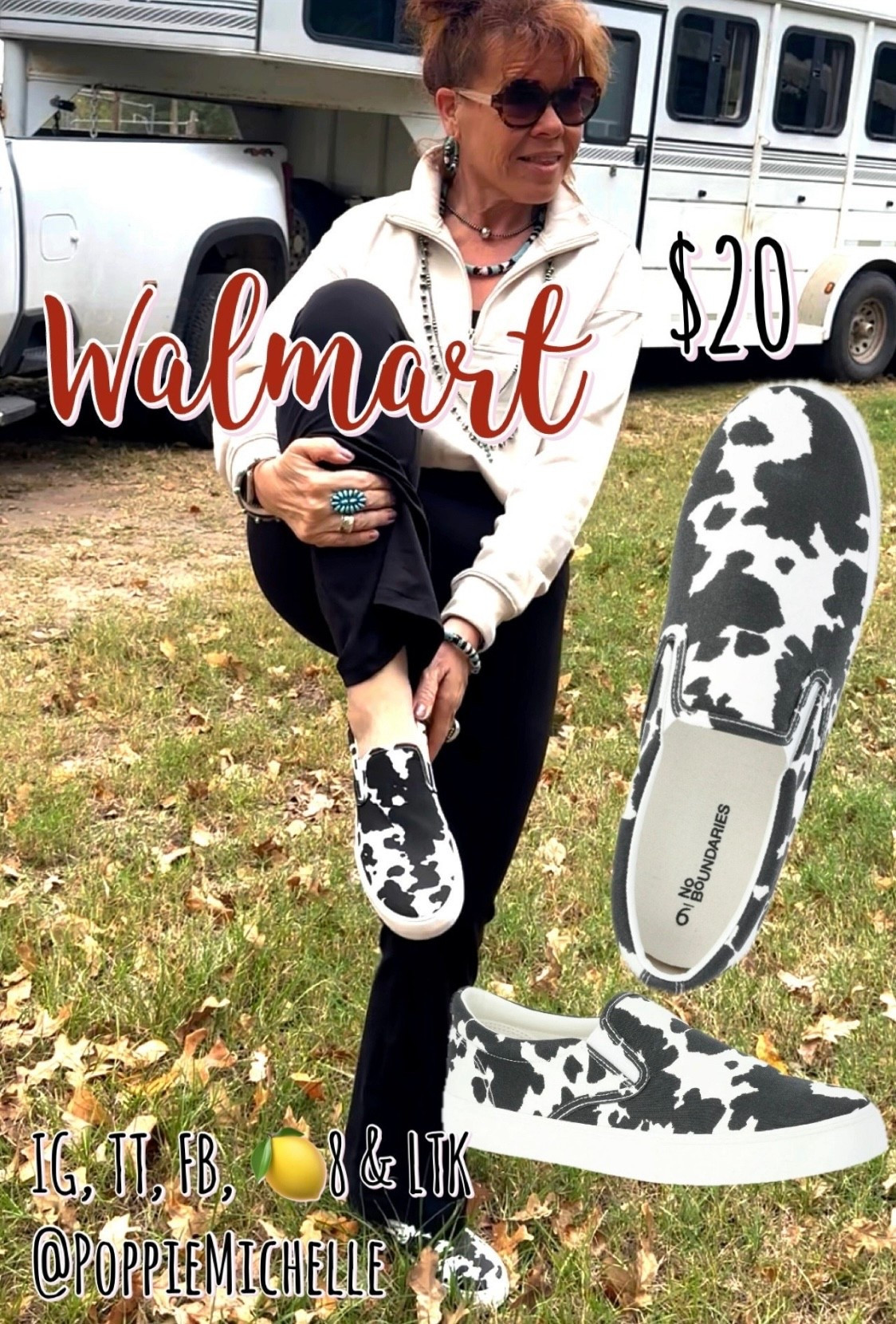 Walmart
Cow print
Slip on
I love my super cute cow print slip on shoes from Walmart. They are definitely going to be airport friendly for our trip to the NFR coming up!!
Walmart fashion
Walmart outfit Walmart style. Cowhide shoes, cow print slip on shoes, black and white cow print Walmart slip on shoes cow print boat shoes.

#LTKdayinmylife #LTKootd #LTKgrwm