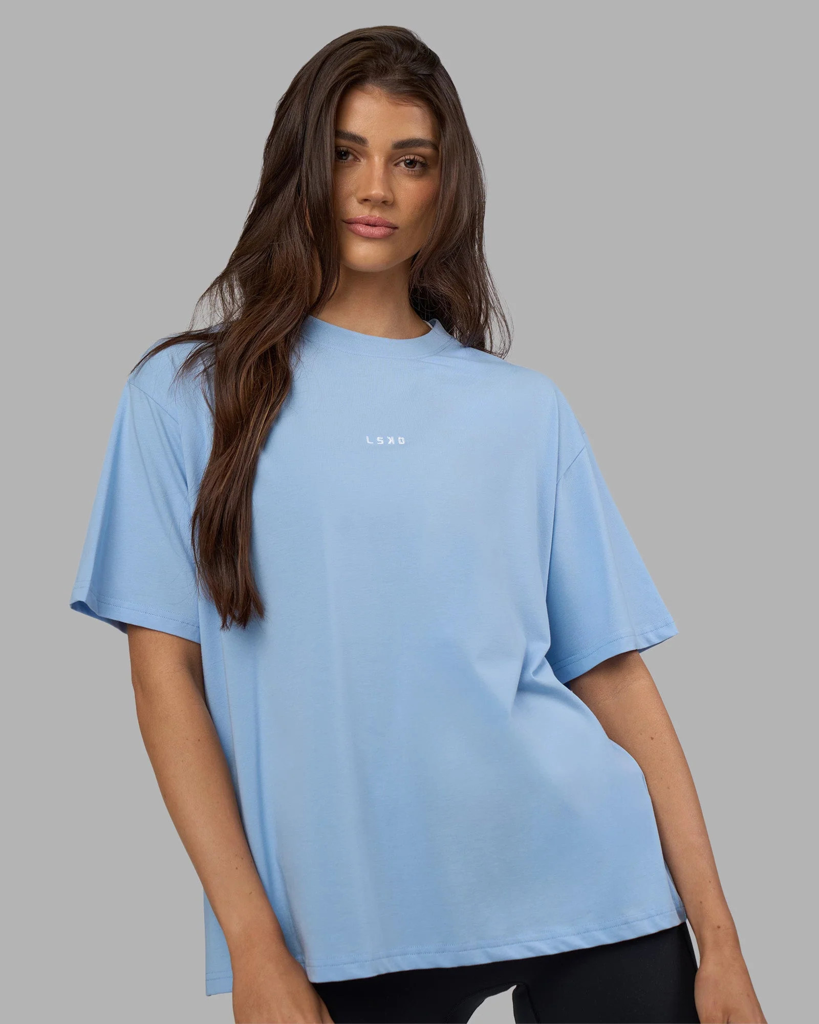 Go-To FLXCotton Oversized Tee - Open Air-White | LSKD | LSKD