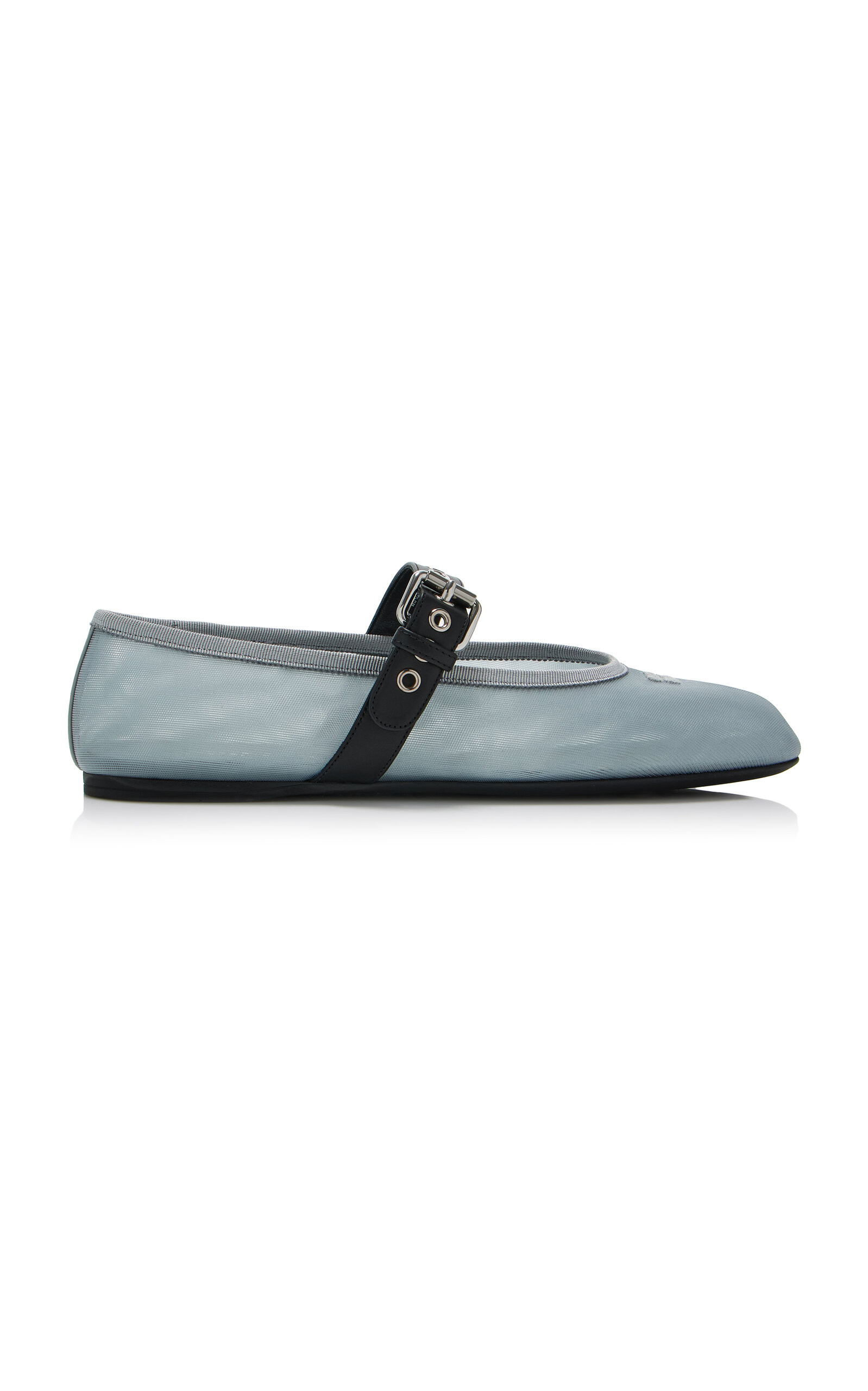 Miu Miu - Mesh Ballet Flats - Light Blue - IT 38 - Moda Operandi | Moda Operandi (Global)