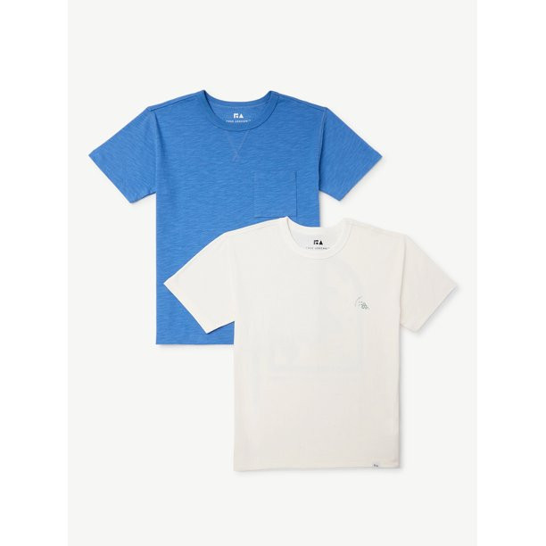 Free Assembly Boys 2-Pack Garment Washed Graphic T-Shirts, Sizes 4-18 | Walmart (US)