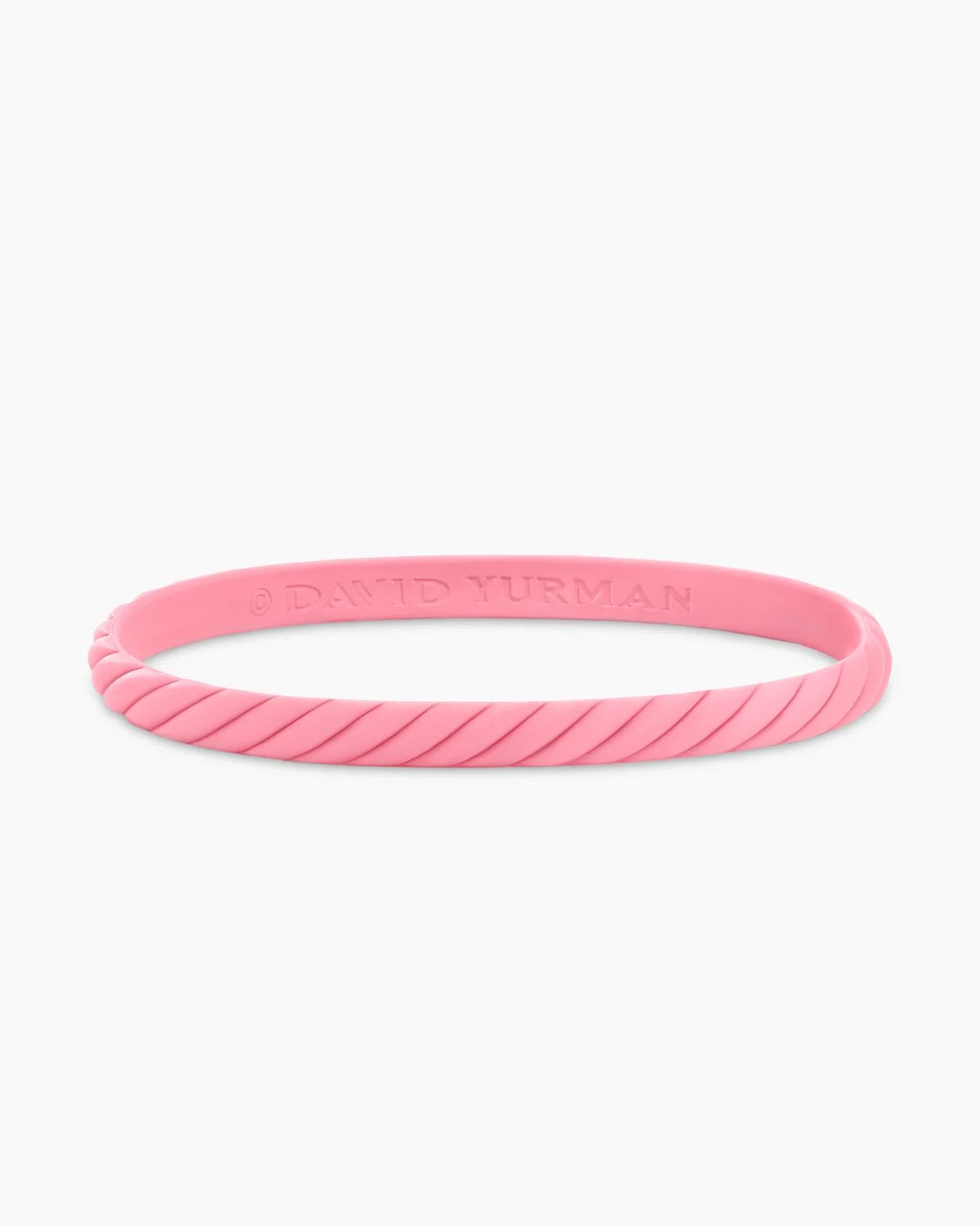 David Yurman | Cable Pink Rubber Bracelet, 6mm | David Yurman