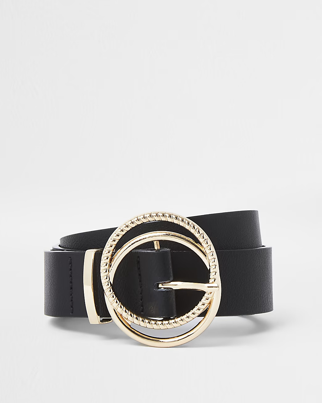 River Island Womens Black buckle belt | River Island (US)
