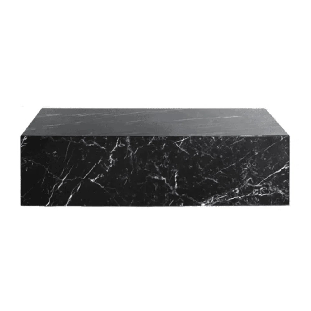 Harles Nero Black Marble Premium Marble Coffee Table | Wayfair North America