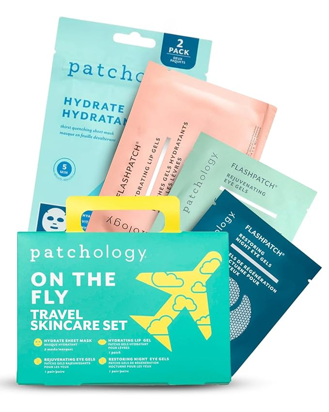 Patchology On The Fly Travel Facial Kit – Travel-Friendly Hydrating Skincare Essentials for Fac... | Amazon (US)