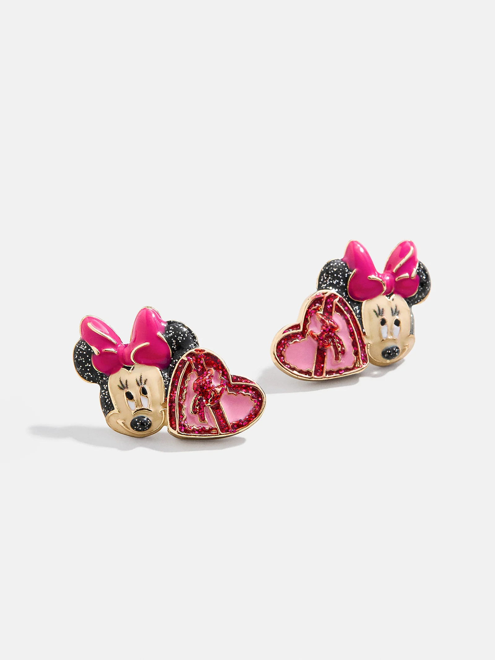 Disney Minnie Mouse Valentine's Day Earrings - Pink | BaubleBar