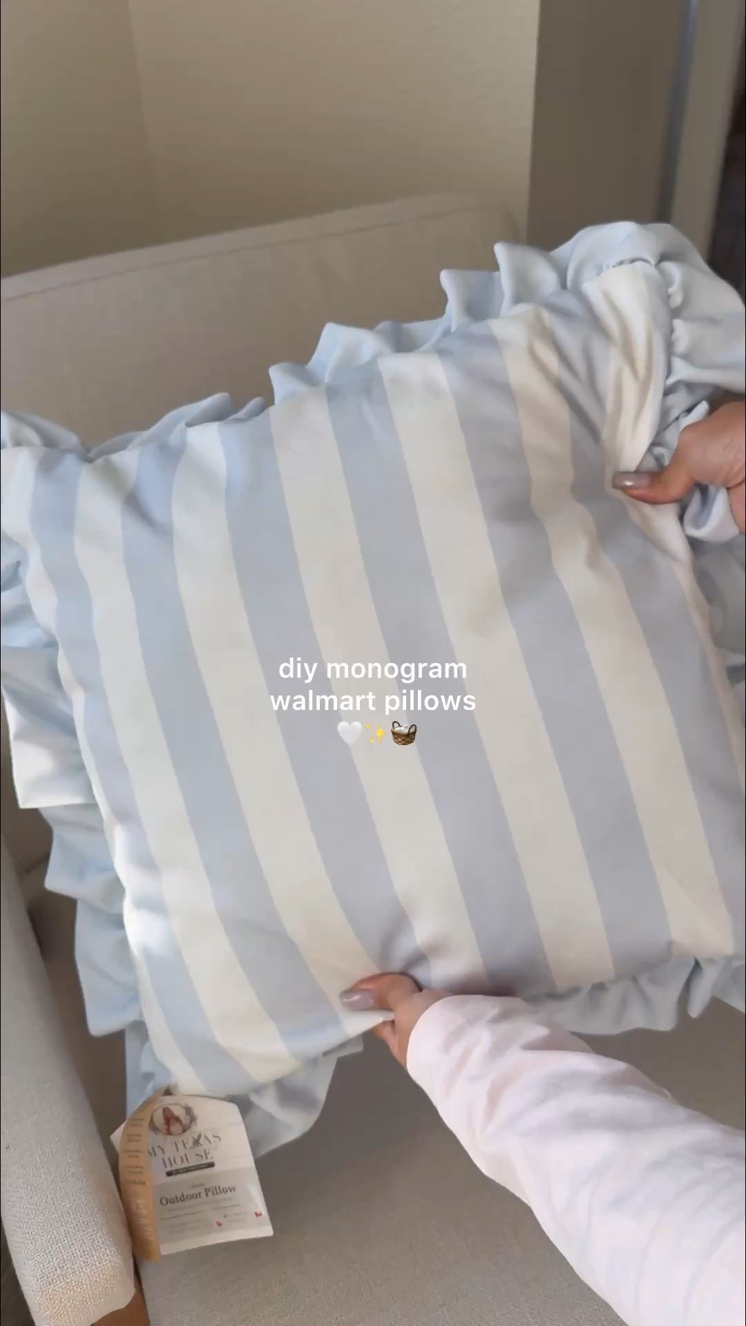 the cutest pillows from Walmart and added a monogram! ✨

#LTKSeasonal #LTKHome #LTKdayinmylife