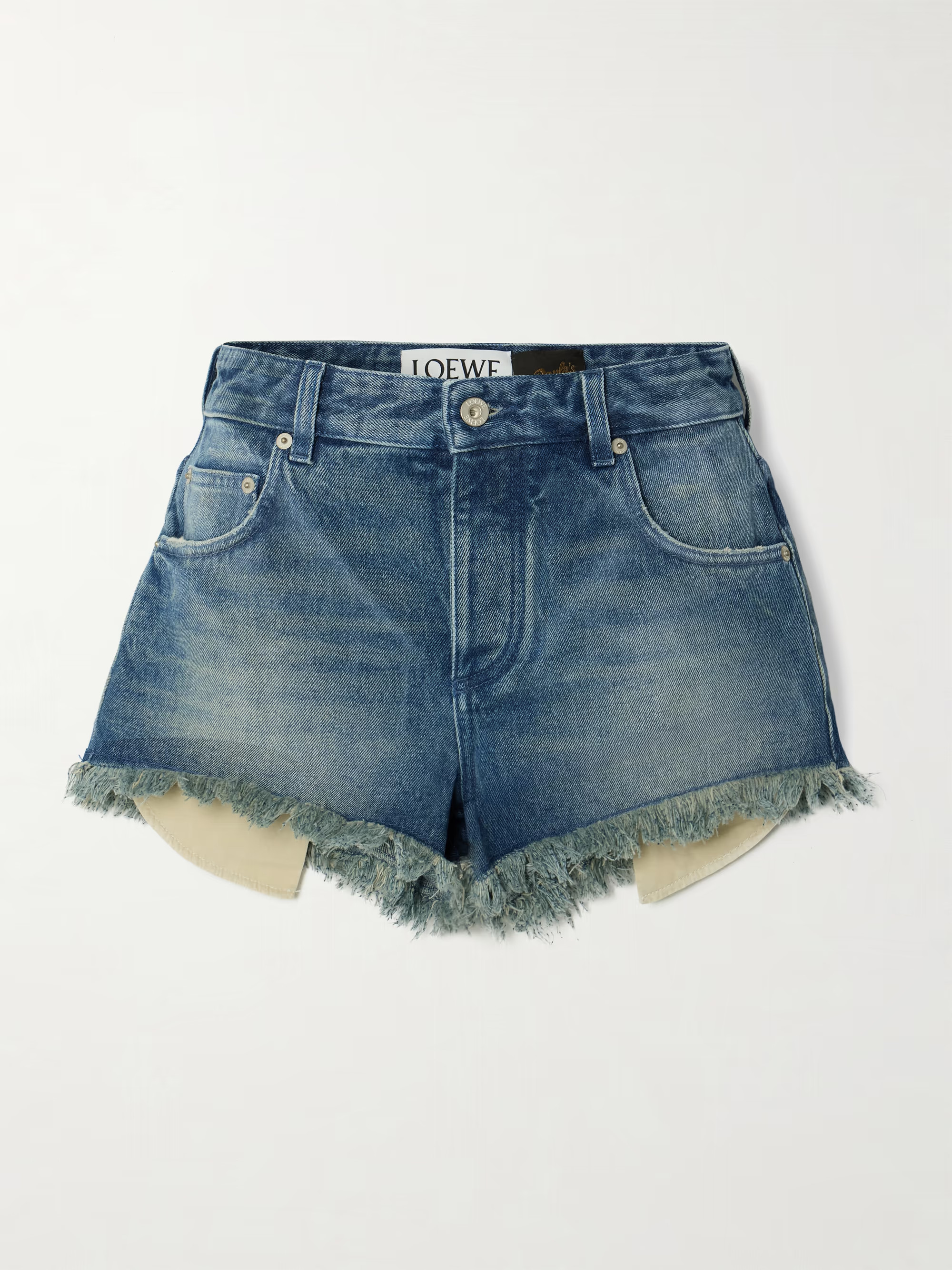 + Paula's Ibiza fringed denim shorts | NET-A-PORTER (UK & EU)