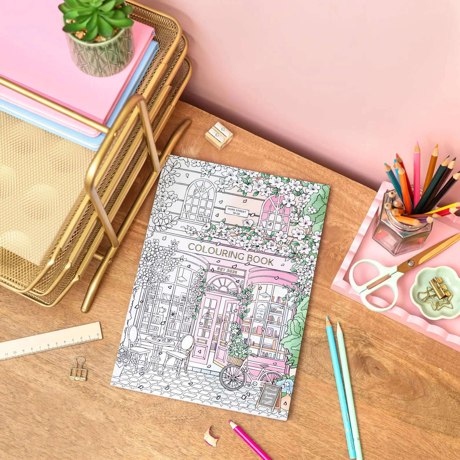 Colouring Book: Shopfront Scenes by Simply, Katy | Etsy (Global)