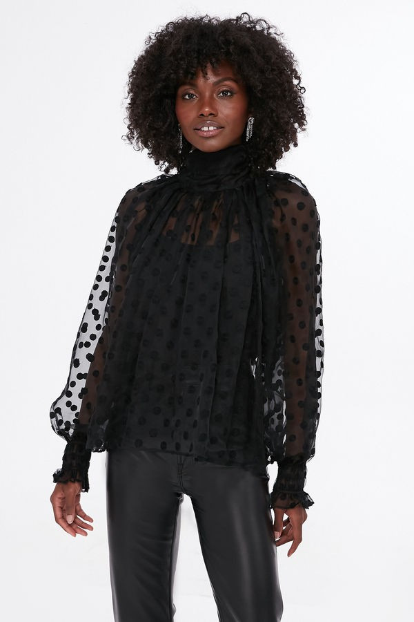 Novelty Black Dot Camila Top | Tuckernuck (US)