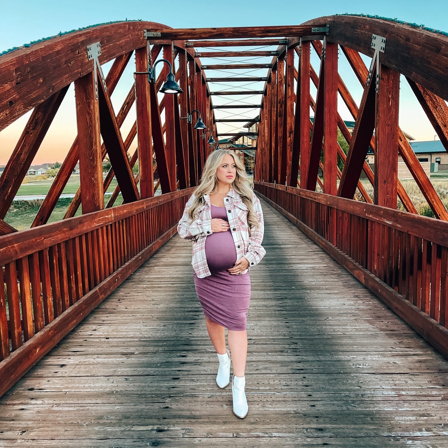 The perfect mauve dress matching shacket and my favorite white booties

#LTKunder100 #LTKshoecrush #LTKbump