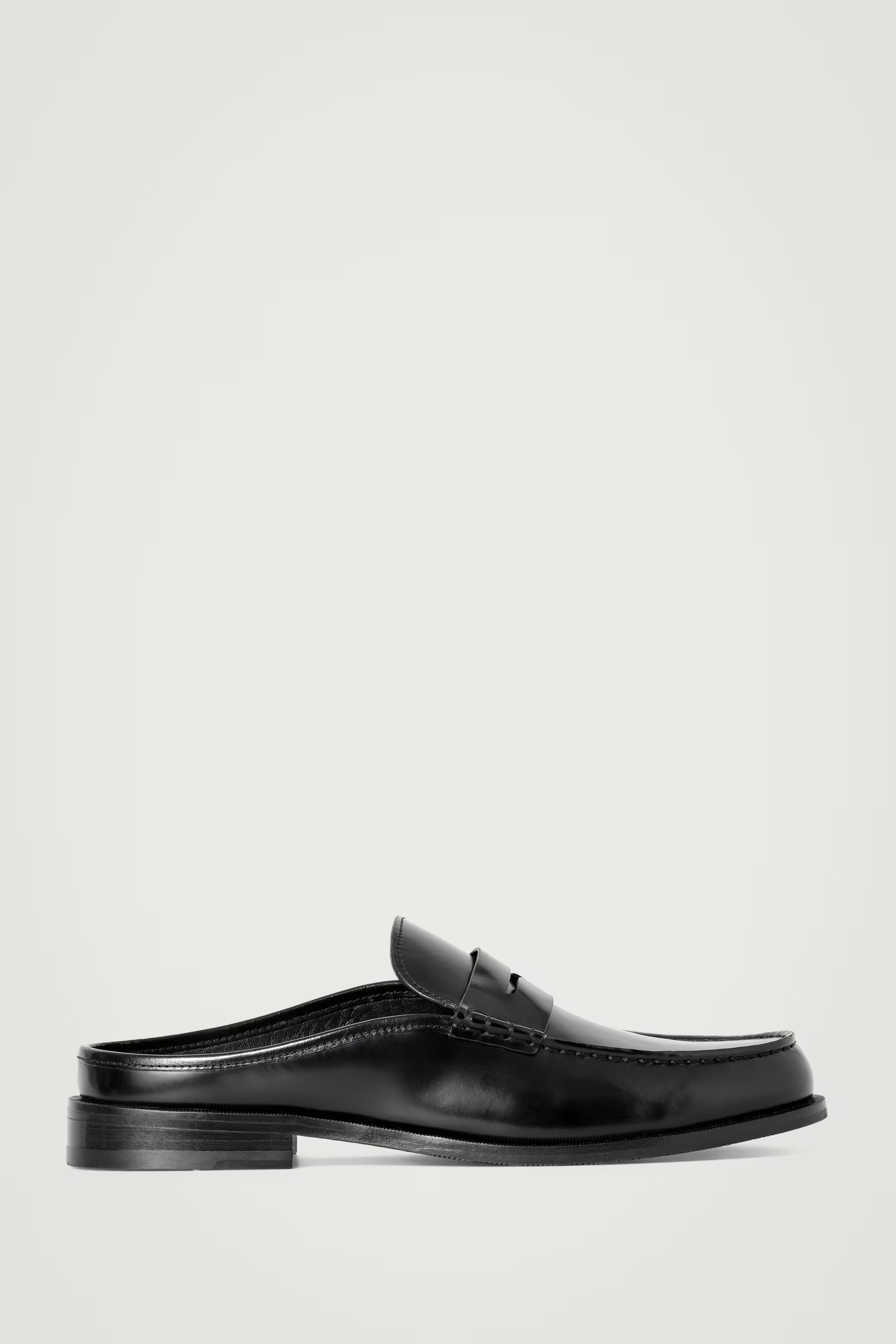 MULES FAÇON MOCASSINS EN CUIR - NOIR - HOMME | H&M FR | H&M (FR, IT, ES, PT, BE)