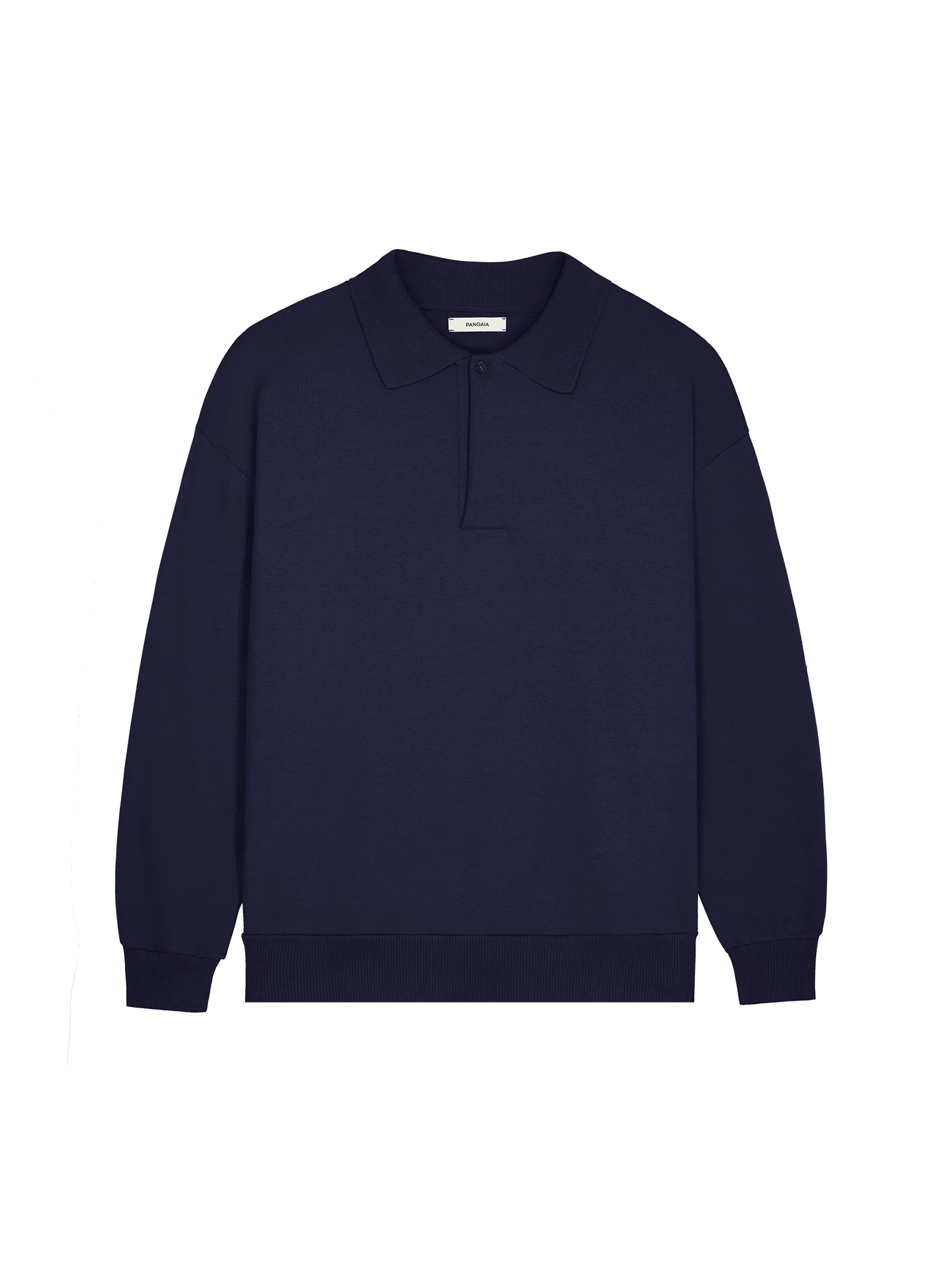 DNA Heavyweight Polo Sweatshirt - navy | The Pangaia (EU, UK, AUS)