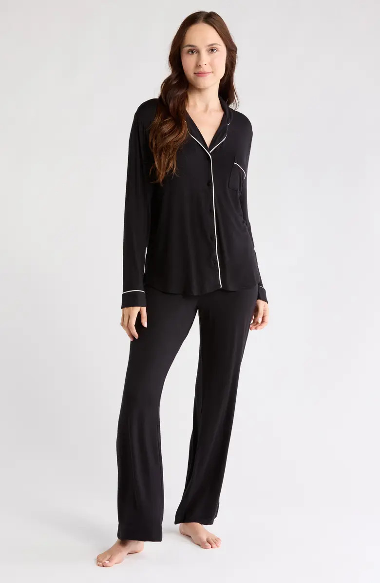 Tranquility Long Sleeve Shirt & Pants Pajamas | Nordstrom Rack
