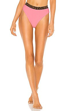 Tularosa Otto High Waist Bottom in Coral & Leopard from Revolve.com | Revolve Clothing (Global)