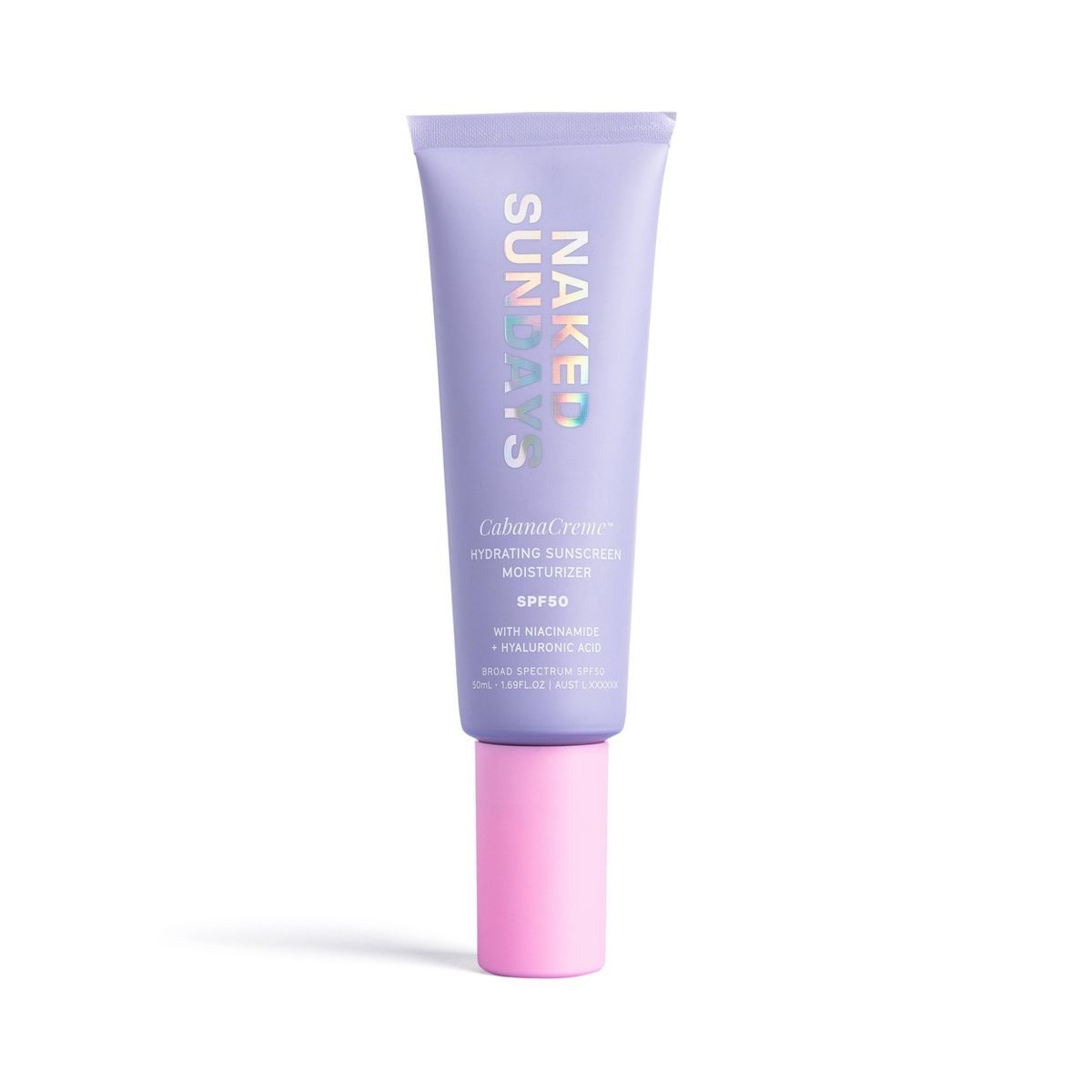 Naked Sundays Cabana Creme Hydrating Sunscreen Moisturizer - SPF 50+ - 50ml | Target