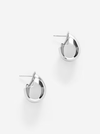 Silver-Plated Oval Earrings | Arket UK