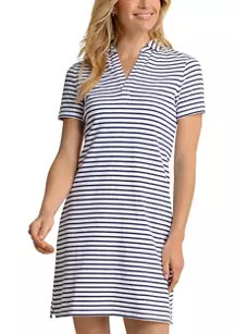 Women's Short Sleeve Striped Collared Dress | Belk