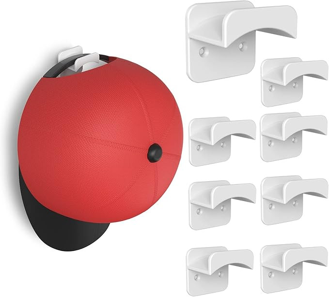Amazon.com: ICERO Adhesive Hat Hooks for Wall (8-Pack)-Hat Rack-Hooks for Disney Ears-No Drilling... | Amazon (US)