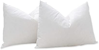 My Cottage Living - Down Feather Insert - Set of 2 - Pillow Insert - Cushion Insert - 14 x 20 inc... | Amazon (US)