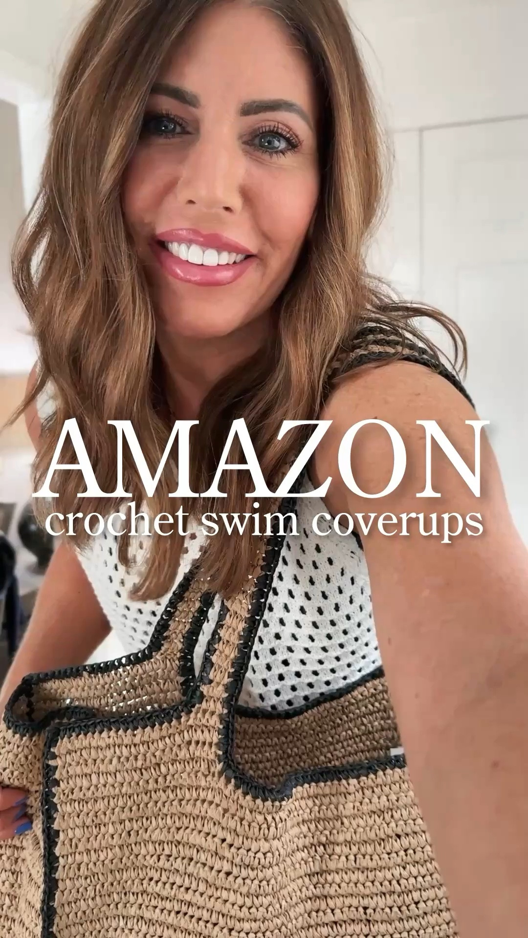 🚨Crochet swim coverups on sale for $27/ 32% off!🚨
Available in several colors size up one size for a looser fit, and in case you end up drying it .

I have three colors and I love them. The quality is amazing. They’re also available in long sleeve and short sleeve options with a ton of colors. 

#LTKOver40 #LTKSwim #LTKSaleAlert