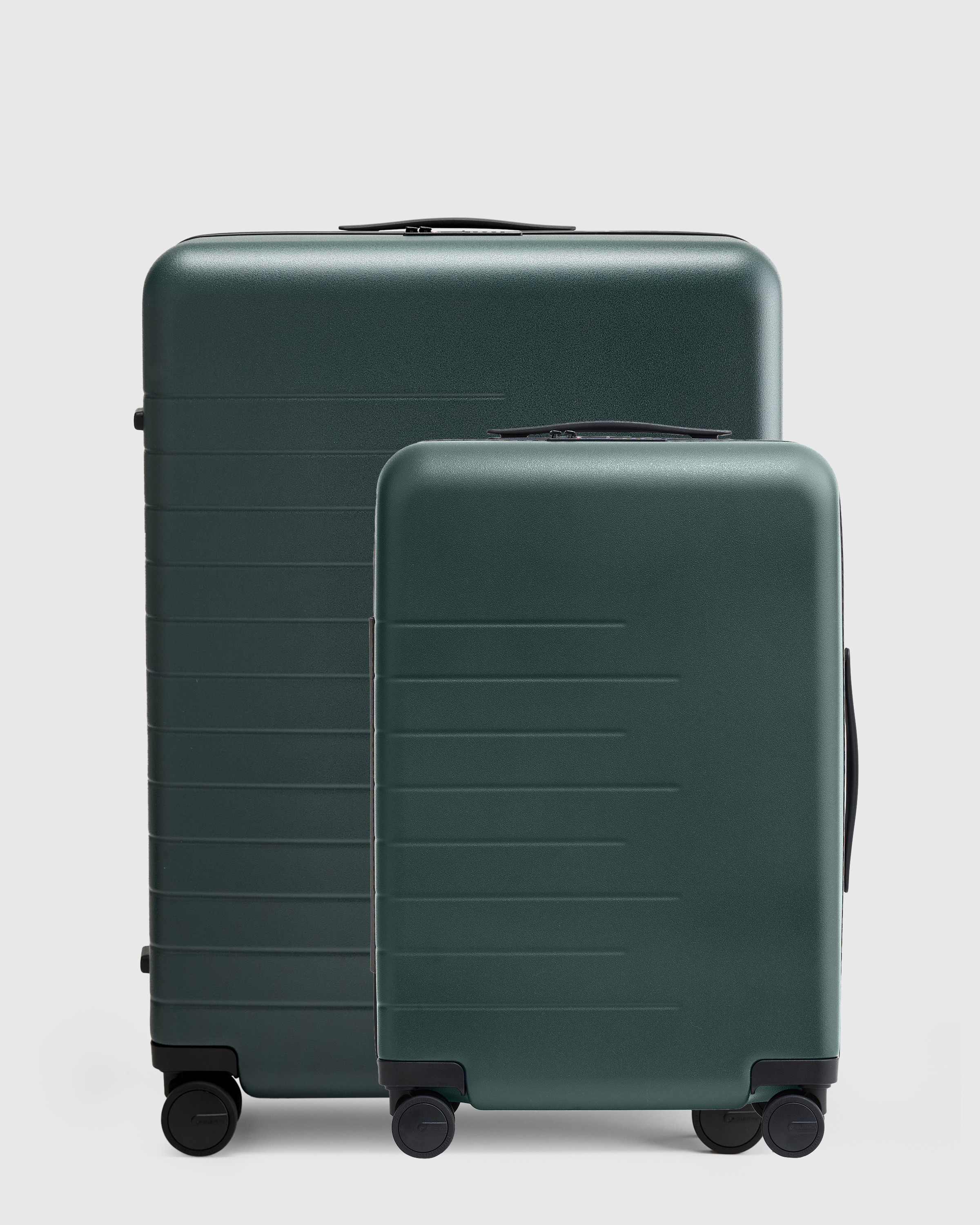 Quince | Expandable Carry-On & Large Check-In Suitcase Set in Dark Green, Polycarbonate | Quince
