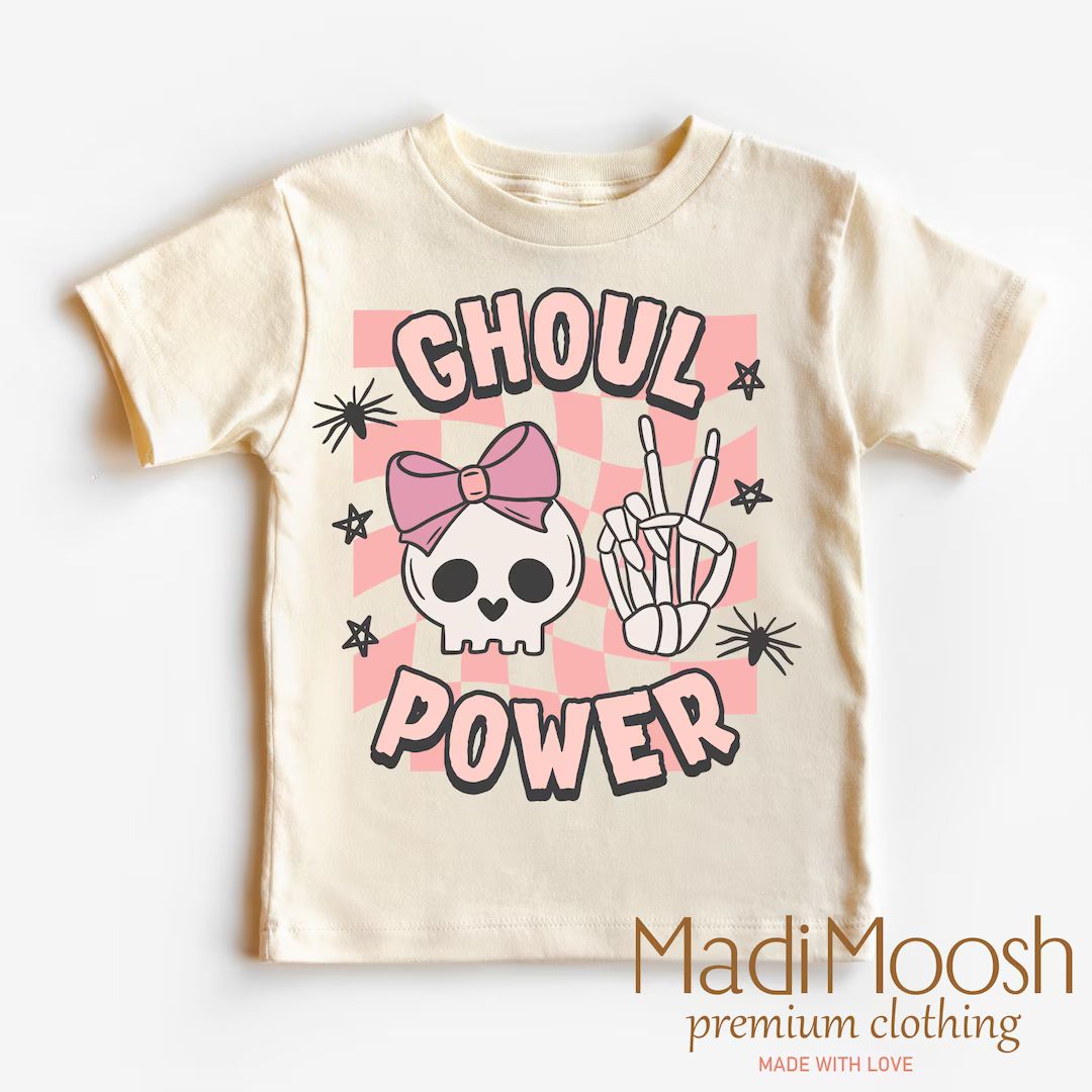 Ghoul Power Halloween Shirt Girl Power Skull Toddler Tee - Etsy | Etsy (US)