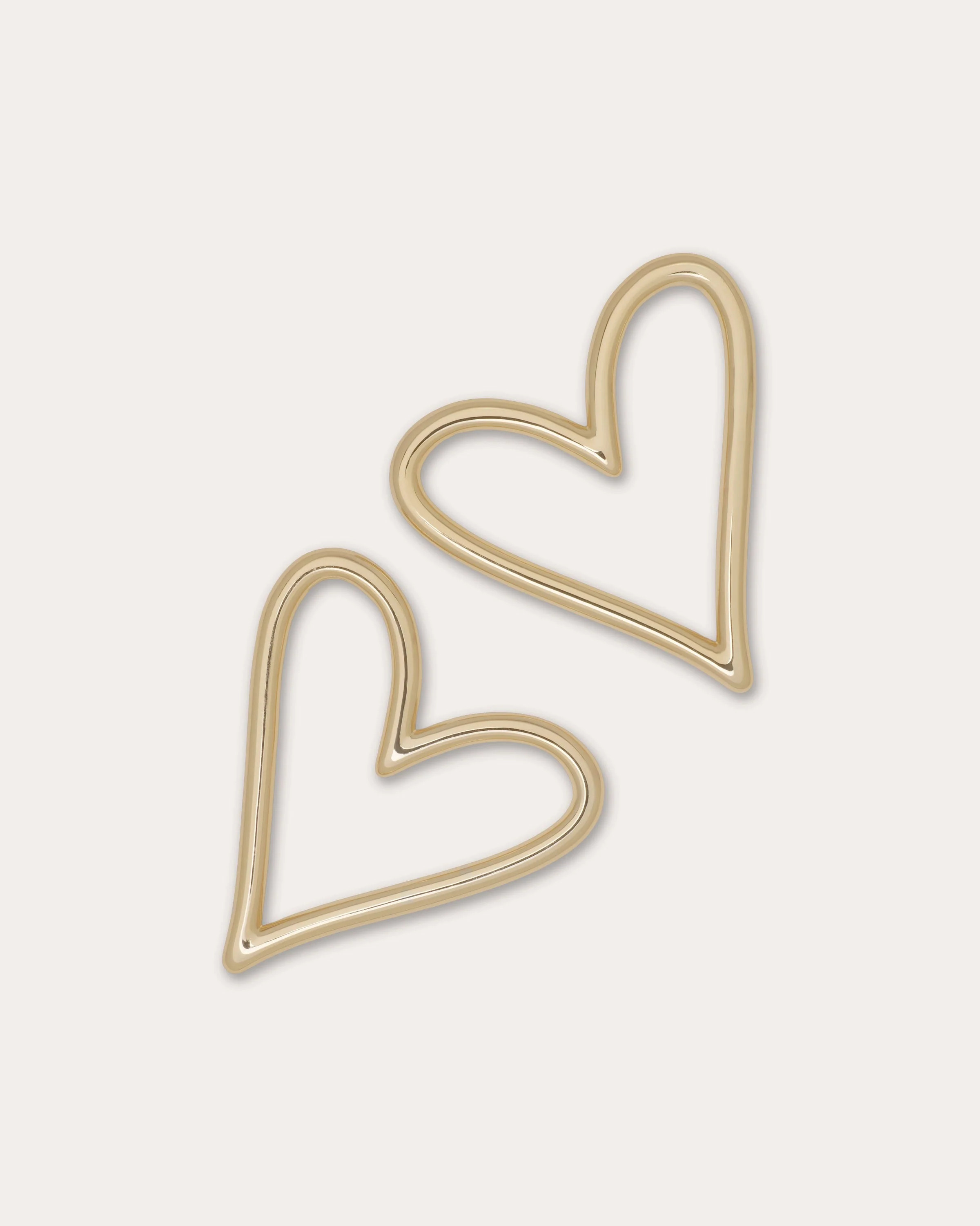 Love Small Earrings in Gold | Ramy Brook