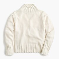 Relaxed mockneck sweater in cashmere | J. Crew US