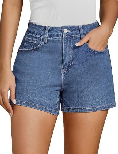 luvamia Jean Shorts for Women High Waisted Trendy Summer Casual Wide Leg Stretchy Denim Jorts Dis... | Amazon (US)