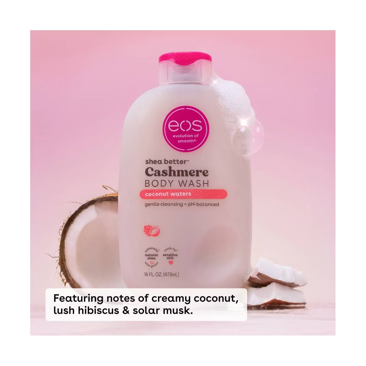 eos Shea Better Cashmere Body Wash - Coconut Waters - 16 fl oz | Target